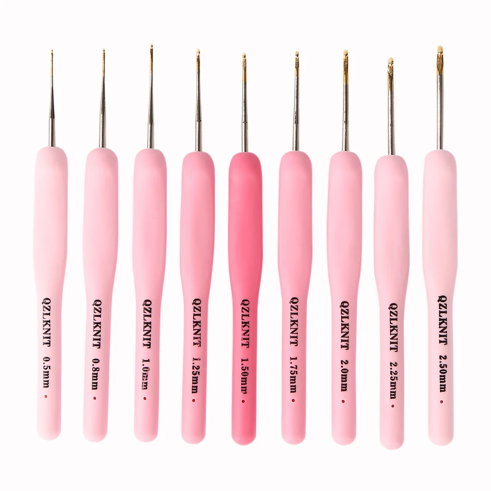 Ganchos de ganchillo con luz USB 9 en 1, agujas de tejer hechas a mano, conjunto de herramientas de costura LED, Kit de herramientas para tejer suéter, accesorios de costura