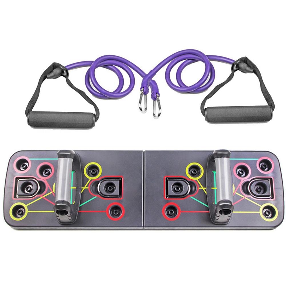 Push Up Rack Board Men Women Home Comprehensive Sports Fitness Exercise Push-up Stands For GYM Sport Body Training Equipment: Purple 