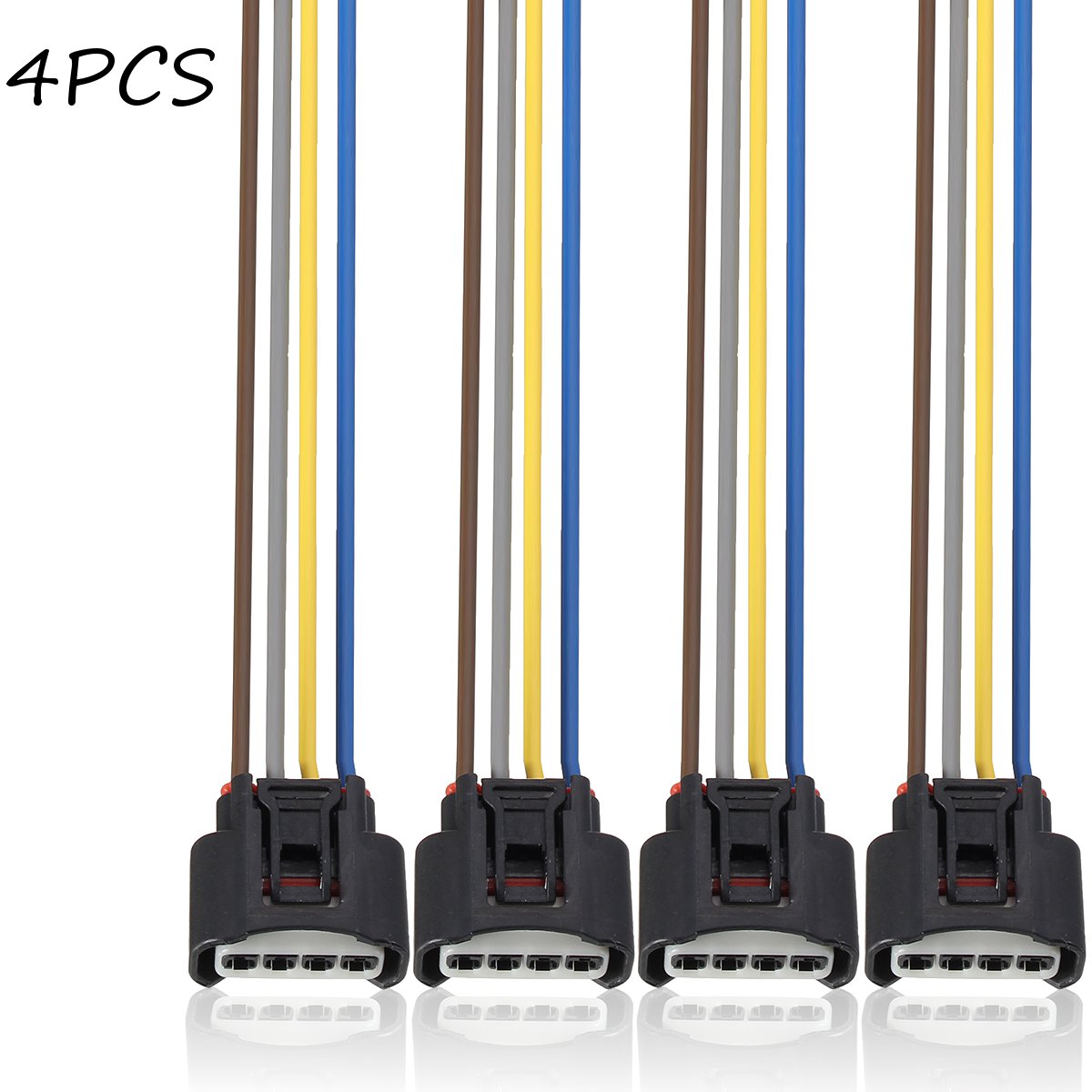 1PC/4PCS Ignition Coil Connector Plug Harness For TOYOTA FOR Lexus #90980-11885 2AZFE1ZZFE #90080-19015 90919-02239: 4PCS