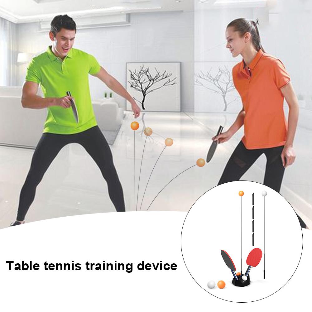 Tafeltennis Trainer Beweegbare Elastische Zachte As Vision Training Verstelbare Hoogte Leisure Decompressie Sport Ping Pong Ballen: Default Title