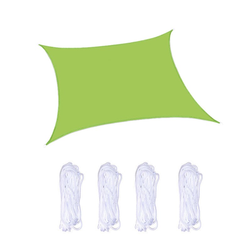 10X 10FT Square Awning Sun Shading Net UV Block Sun Shade Sail Perfect for Patio Outdoor Garden: Green