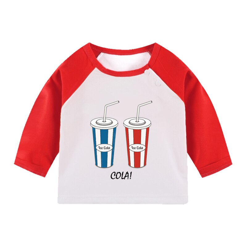 Baby lange mouwen t-shirt jongens en meisjes ondershirt herfst en winter baby kindertrui warme kindertop
