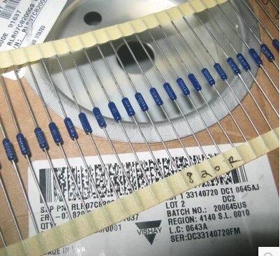 Beste Gemaakt In Amerika Dale Weerstand Voor Hifi Audio Versterker 0.1ohm ~ 1Mohm 1/4W 0.25W 1%