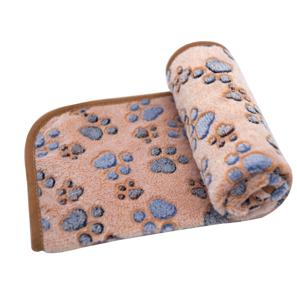 Vanntett hundeteppe fortykket kjæledyrteppe varmt pustende hundematte maskinvaskbart kjæledyrlaken kattesofapute hundetilbehør: M / Blå