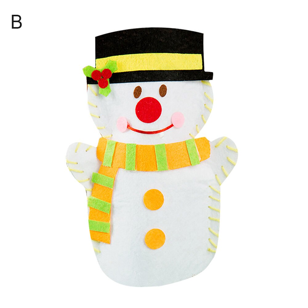Enfants bricolage à la main marionnettes en tissu pâte à découper gratuite couture décoration de noël enfants jouets éducatifs pour enfants: B