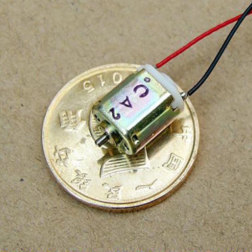 1pc ultra-miniatyr likestrømsmotorer  dc3v 44000 rpm høyhastighets diameter 1mm mikromotorer lite elektrisk maskineri