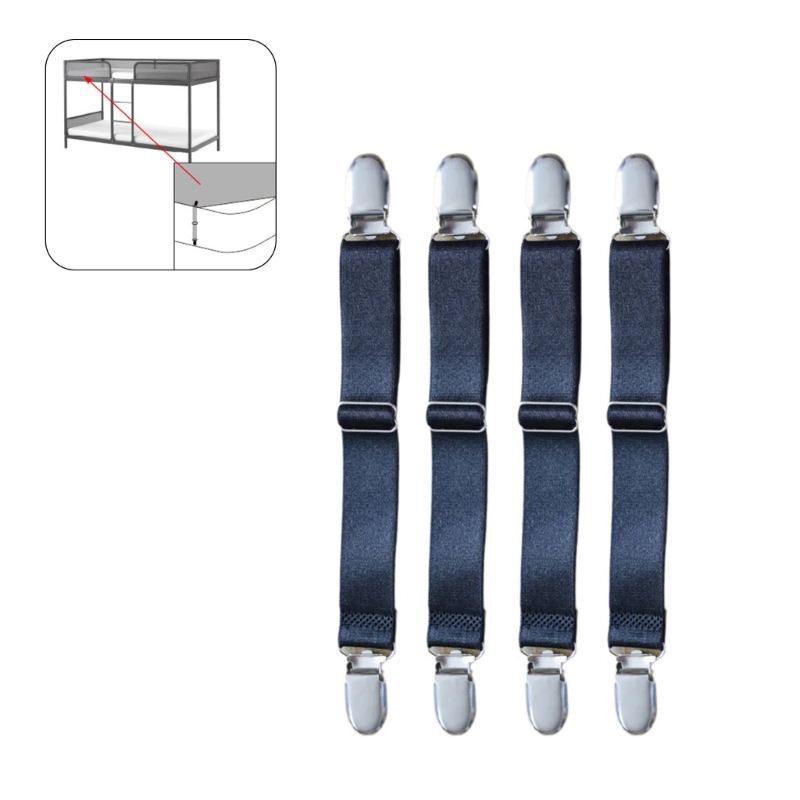 4 pieces bed sheet strap practical strong rubber sheet holder mattress clip bedding supply for mattress suspenders