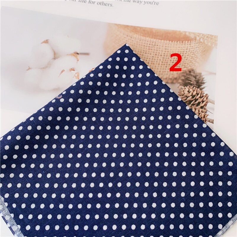 Tela de algodón DIY azul marino con estampado floral fresco de 50cm x 150cm, ropa de cama para niños, ropa de cama, colcha decorativa para el hogar 180g: NO2