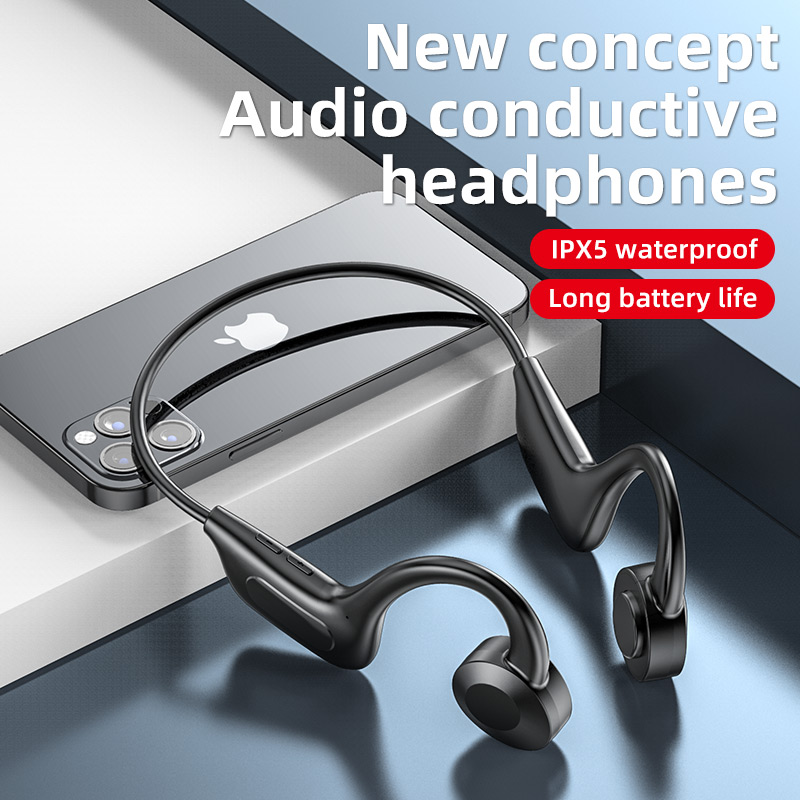 Bone Conduction Bluetooth Headphones Wireless Earphones Sport Running Waterproof Headset With Mic Low latency Stereo Earphone