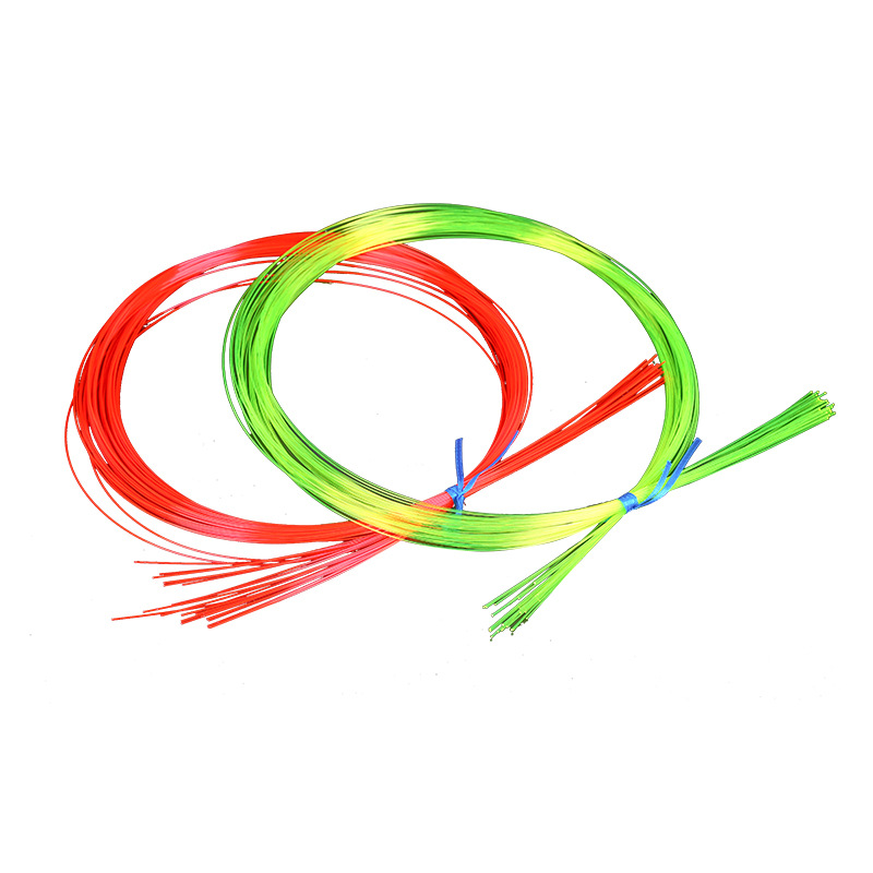 Mira de arco de fibra óptica de 50cm, accesorio de mira de arco compuesto de tirachinas, color rojo y verde, 0,5/2mm