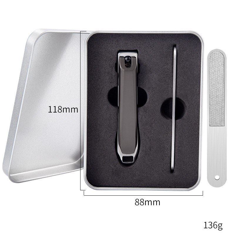 Wide Jaw Nail Clippers Stainless Steel Manicure Cutter Thick Hard Toenail Fingernail Scissors Trimmer Tools: Light Yellow