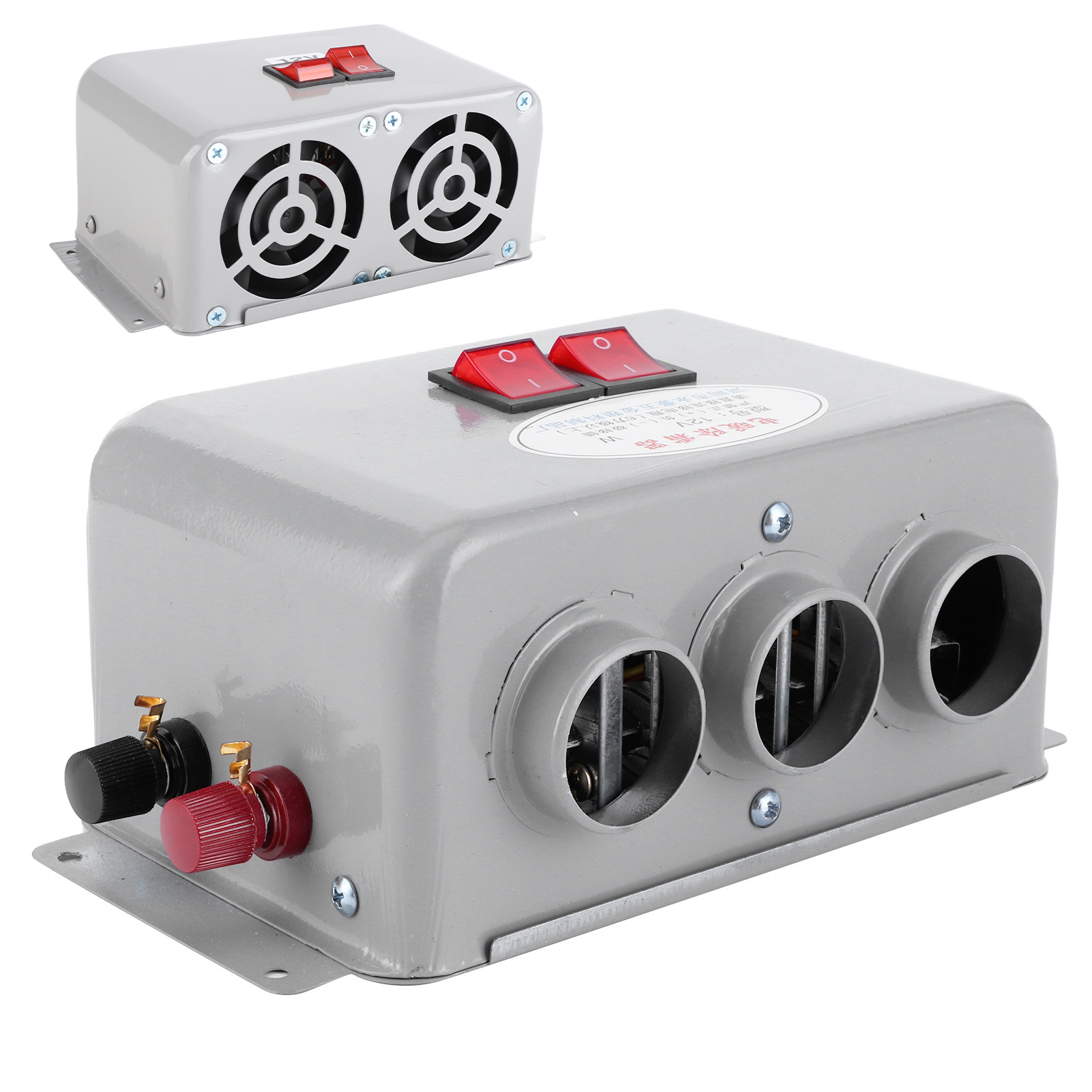 Aquecedor de carro compacto com 3 furos 600W-800W Aquecedor de aquecimento rápido de inverno Remoção de gelo e baixo ruído