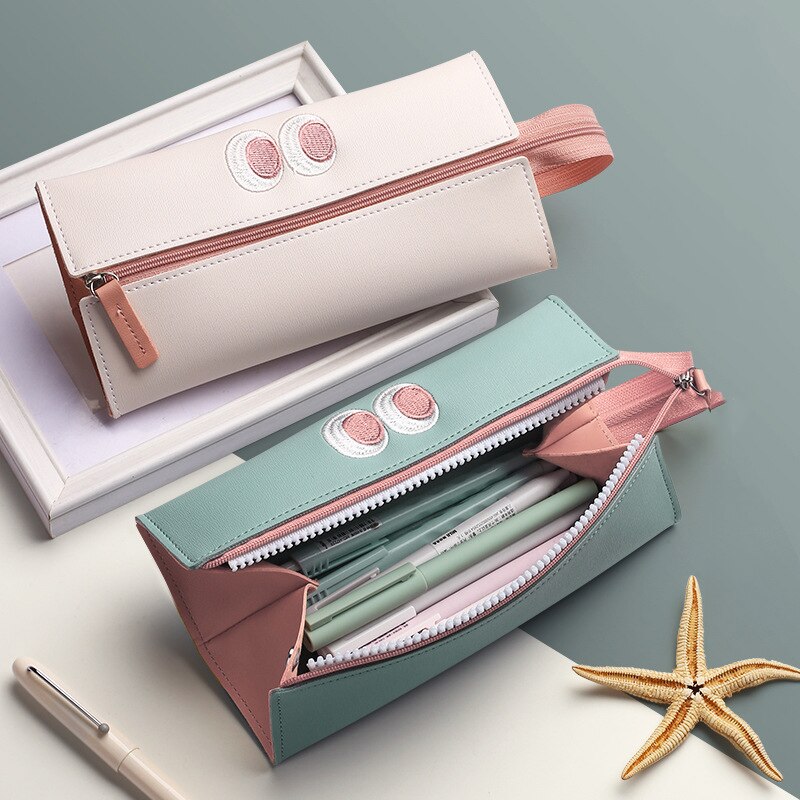 Pencil Case Cases Cute Popular Korean Stationery Pen Bag Pouch Material Escolar Kawaii School Supplies High Capacity Scuola