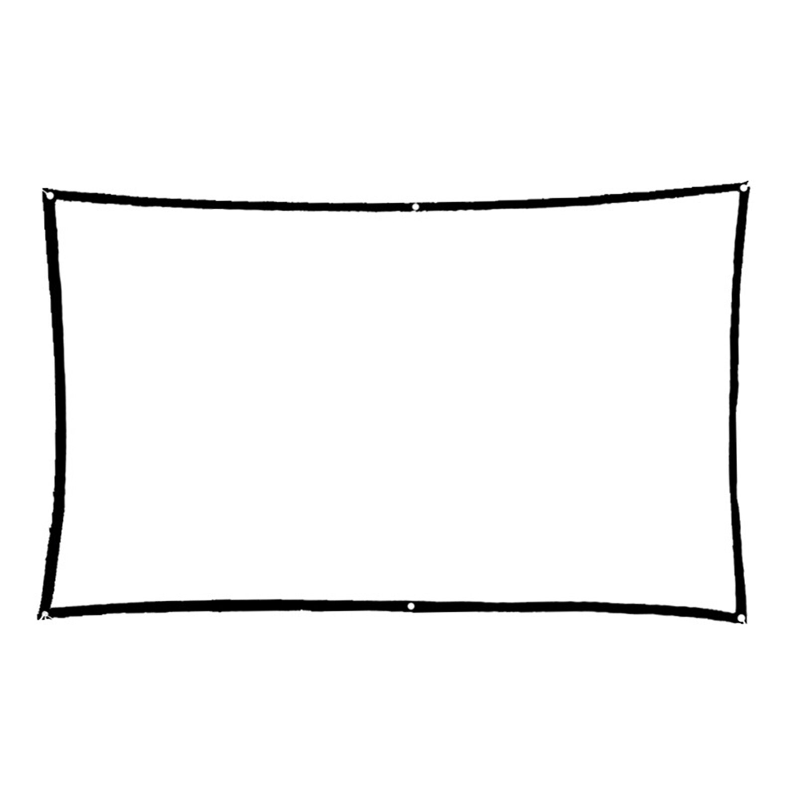 Projector Screen HD Foldable Anti-Crease Portable Projection Movies Screen for Home Theater Outdoor Indoor Projector Party