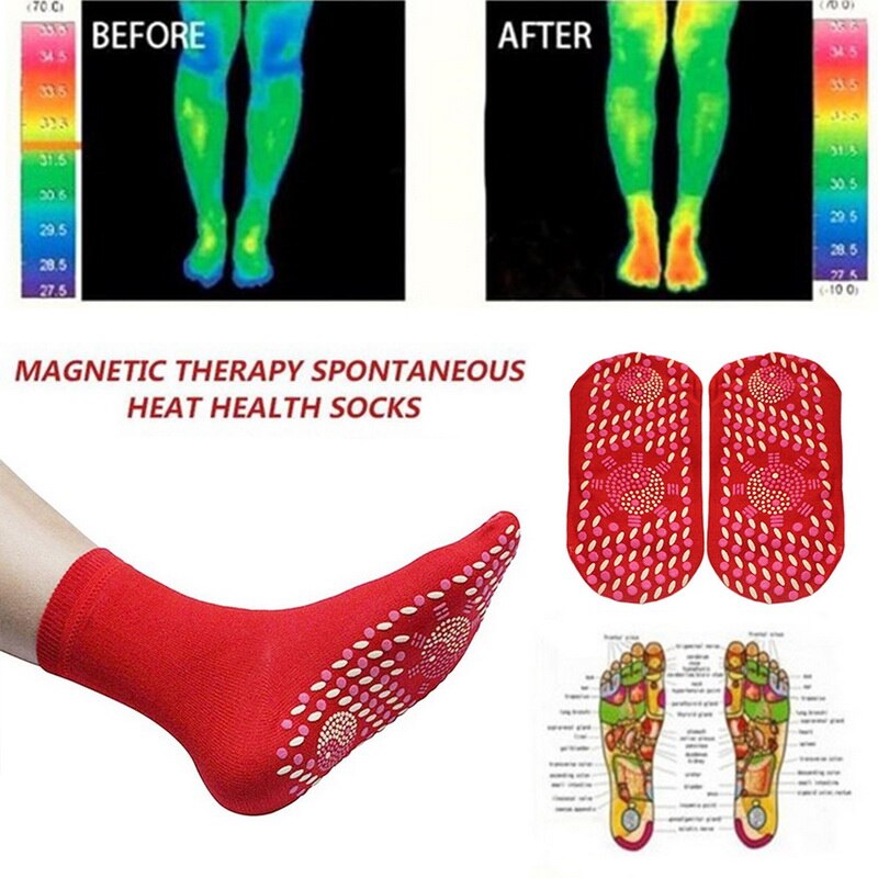 Zelfopwarming Magnetische Sokken Voor Vrouwen Mannen Zelf Verwarmd Sokken Magnetische Comfortabele Winter Warm Massage Sokken