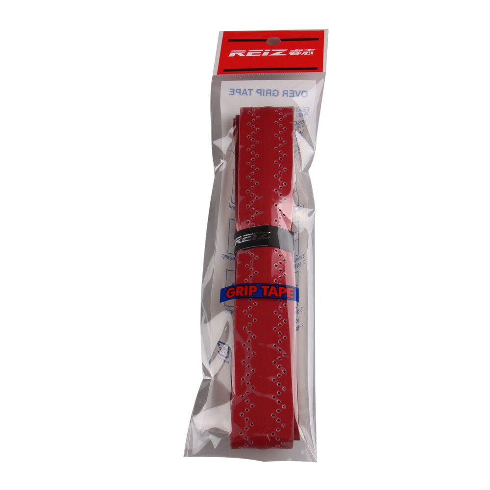 Tennis Badminton Fishing Rods Anti-slip Racket Handle Tape Overgrip Badminton Over Grip PU RZ015: Red