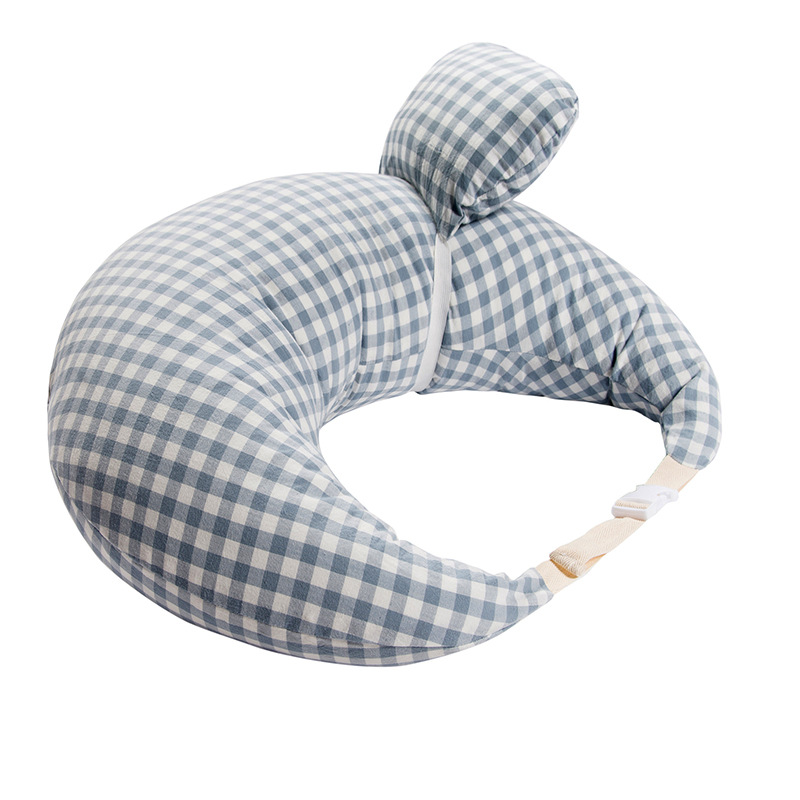 Baby Nursing Pillows Multifunction Breastfeeding Pillow Cotton Feeding Waist Cushion Infant Feeding Pillow Newborn Baby Care: Blue