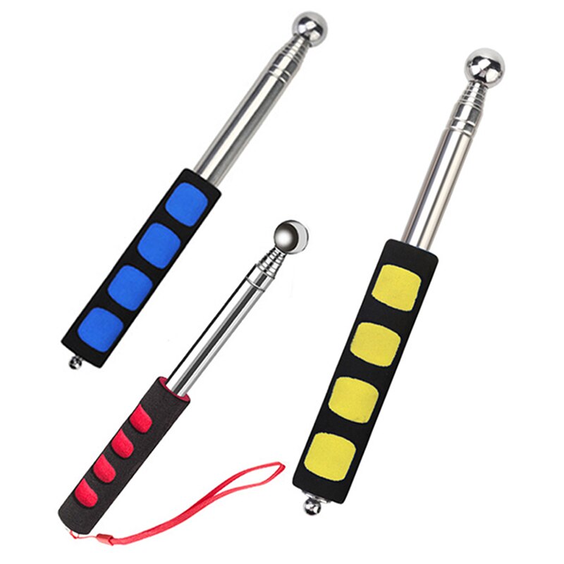 Extendable Detection Stainless Steel Wall Test Telescopic Thickening Home House Wall Check Empty Drum Hammer Inspection Tool