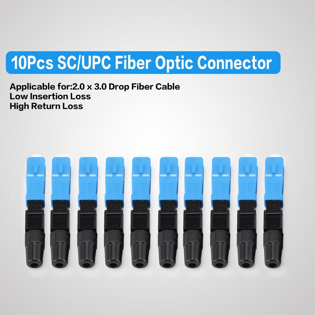 10Pcs SC/UPC Lwl-stecker FTTH Embedded Single Modus Montage Fiber Optic Schnelle Stecker Fiber Optic Schnelle stecker