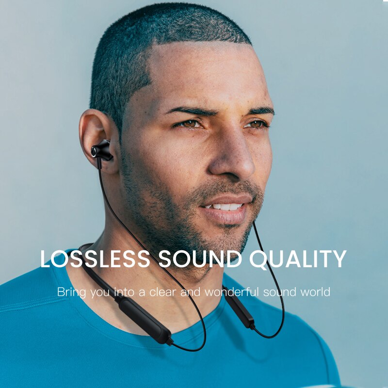 Bluetooth tour de cou casque stéréo sans fil Bluetooth écouteur sport écouteurs avec micro pour iphone 11 universel tous les téléphones mobiles