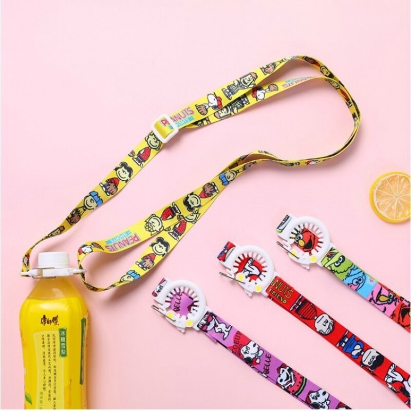 ¡Novedad! Botella de bebida de dibujos animados japonesa con correa ajustable para agua Mineral, botella de agua para hervidor