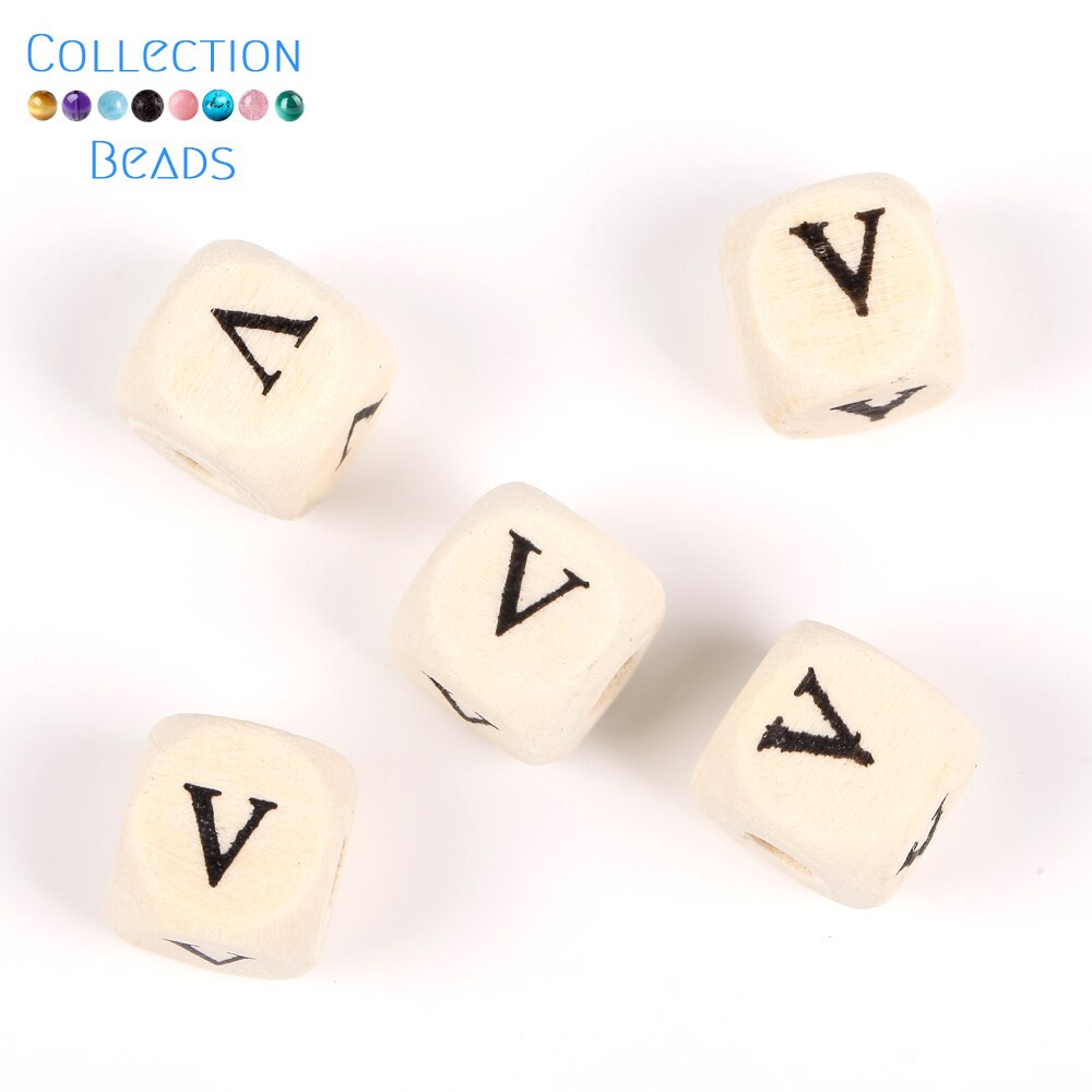 50-200 Uds. Cuentas de alfabeto con letras de madera mezcladas naturales, cuentas espaciadoras sueltas para pulsera DIY, fabricación de joyas, accesorios hechos a mano
