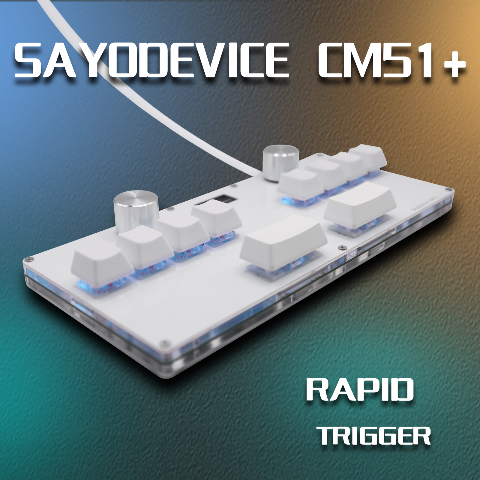 CM51 SayoDevice OSU DJ MAX OUTEMU/Gateron Schakelaars Snelle Trigger Magnetische Schakelaars Toetsenbord Met Knop Scherm Kopiëren Plakken Shotcut