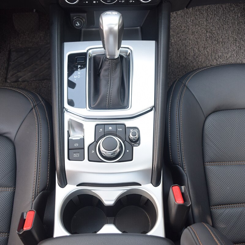 1Set for Mazda CX-5 CX5 - Car Gear Shift Box Central Control Panel Cover Cup Holder Sticker Trim Strip