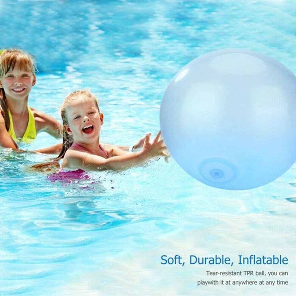 120 Cm Bubble Bal Xl Outdoor Soft Squishies Lucht Water Gevuld Bubble Bal Opblaasbare Magic Bubble Giant
