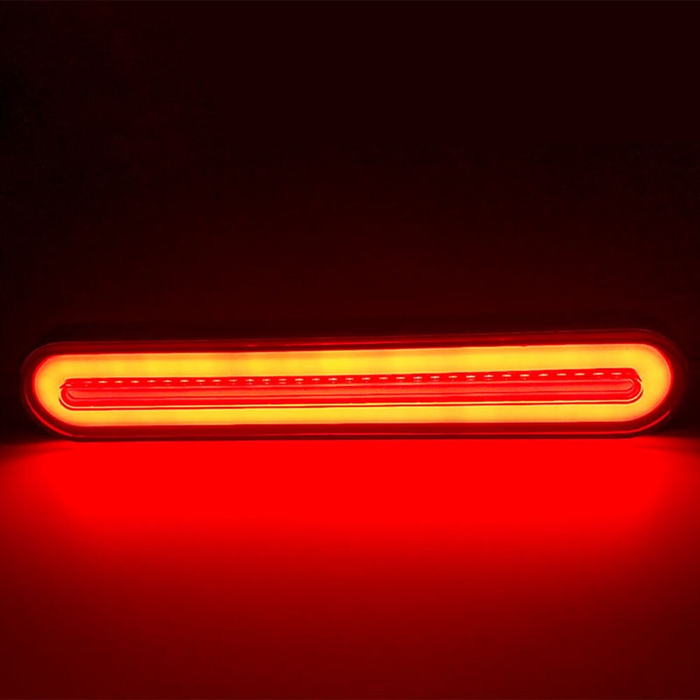 2PCS 100LED Brake Tail Light Two-Color Light Guide Truck Modified Tail Light Turn Signal
