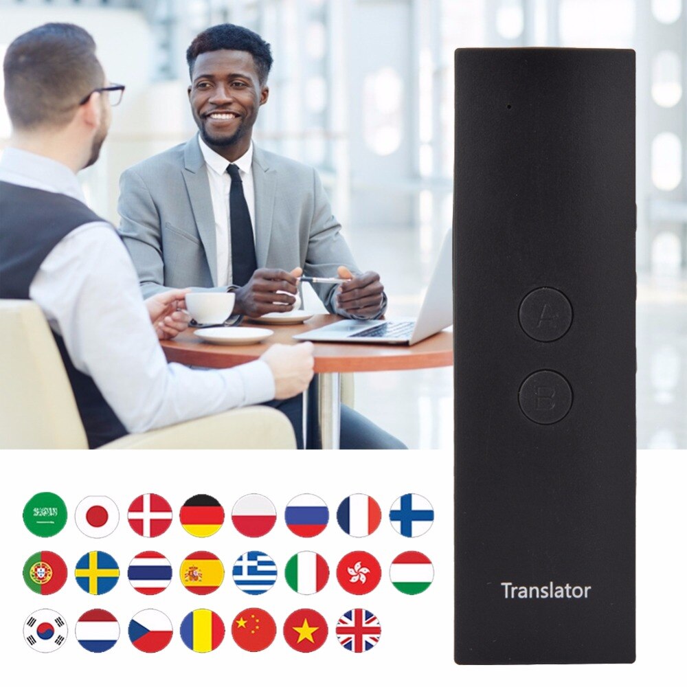 T6 Portable Smart Voice Translator Two-Way Real Time Translation Pocket Device for Learning Business T6