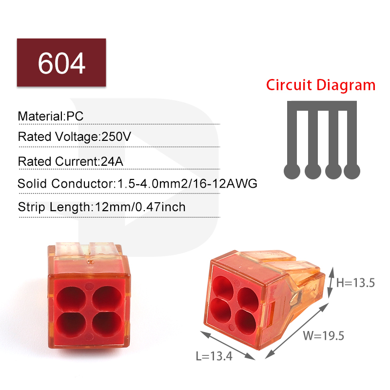 25PCS Snelle Elektrische Kabel Connectors Universele Terminals 2/4/6/8 Pin Voor Abutment aansluitdoos Led Licht Regelmatige Verbinding: Donkergrijs
