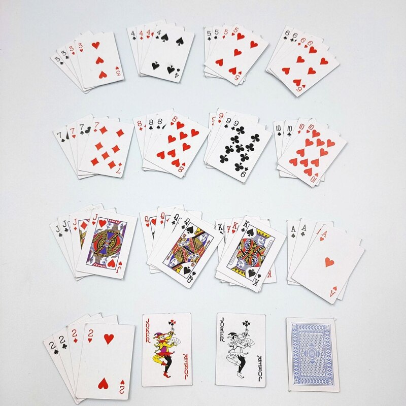 Llavero portátil de cartas de póker, tablero pequeño, 4x3cm, 1 unidad