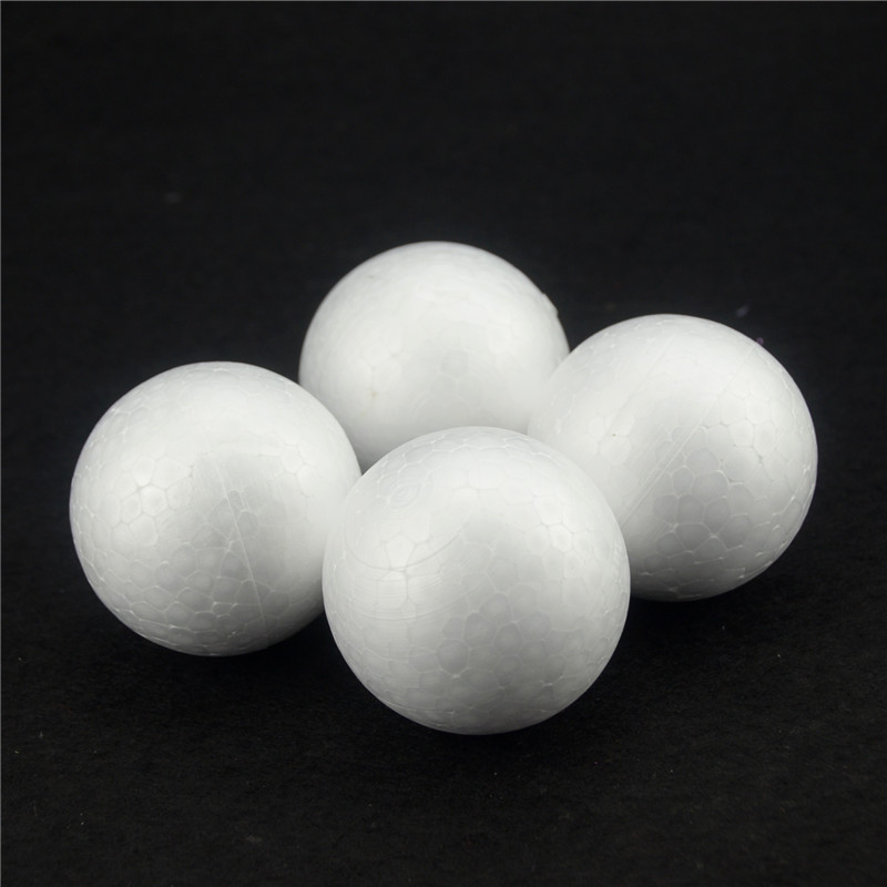 30PCS/Lot 50MM Modelling Polystyrene Styrofoam Foam Ball White Craft Balls For DIY Christmas Party Decoration Supplies