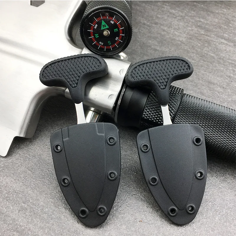 Multifunctional Necklace Cutters Portable Black Hanging Necklace Knife Camping Tool Outdoor Camping Hiking