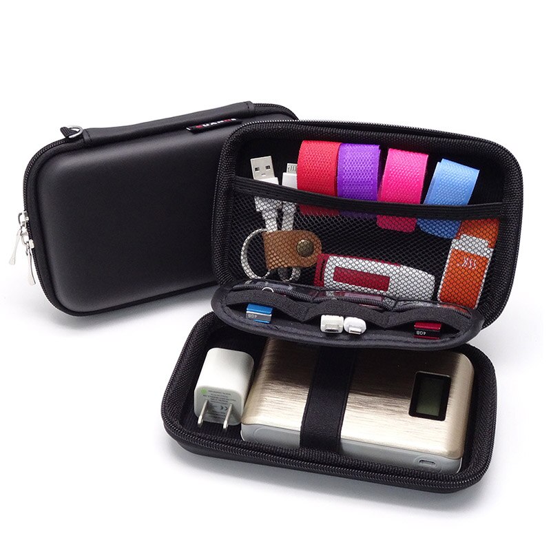 Draagbare Digitale Opbergzakken Organizer Usb Gadgets Kabels Draden Charger Power Battery Rits Reizen Accessoires: 1  S  USB cable box