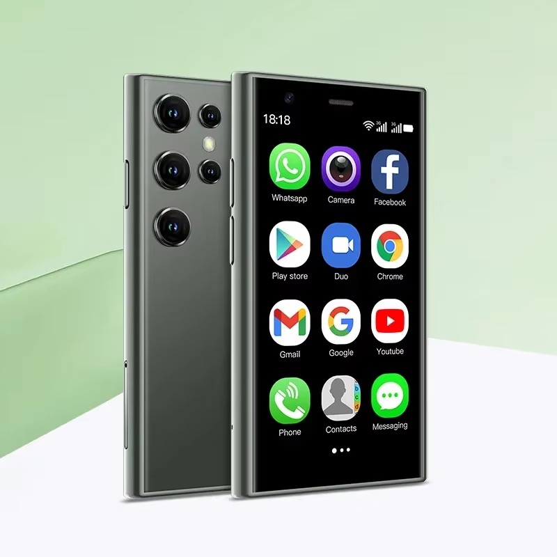 SOYES S23 Pro Mini Smartphone Android 8.1 Dual SIM 3.0 '' HD WIFI Bluetooth 3G Pequeno Celular: green