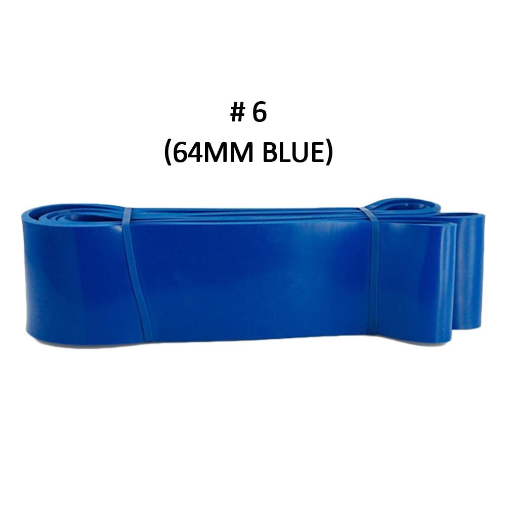 Bracelet élastique de Tension en Latex | Cordon de traction Portable, corde de Fitness, bras extensibles pratiques amovibles, bandes de résistance: 64mm blue