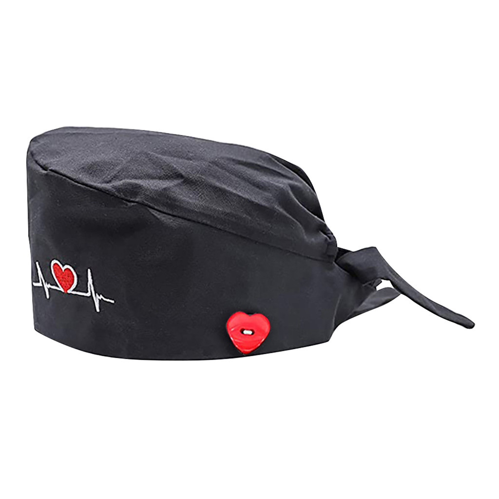 # H30 sombreros estampados a la para hombres y mujeres, gorro de trabajo informal Unisex, gorro boofante: Black 