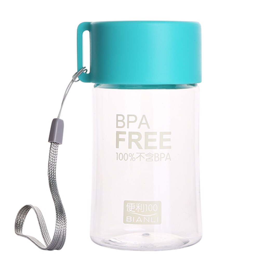 Portable 150ML Plastic Juice Water Bottle Cup Sport Camping Cycling Travel Accessories Drinking Outdoor Sports Portable Bottles: Blue