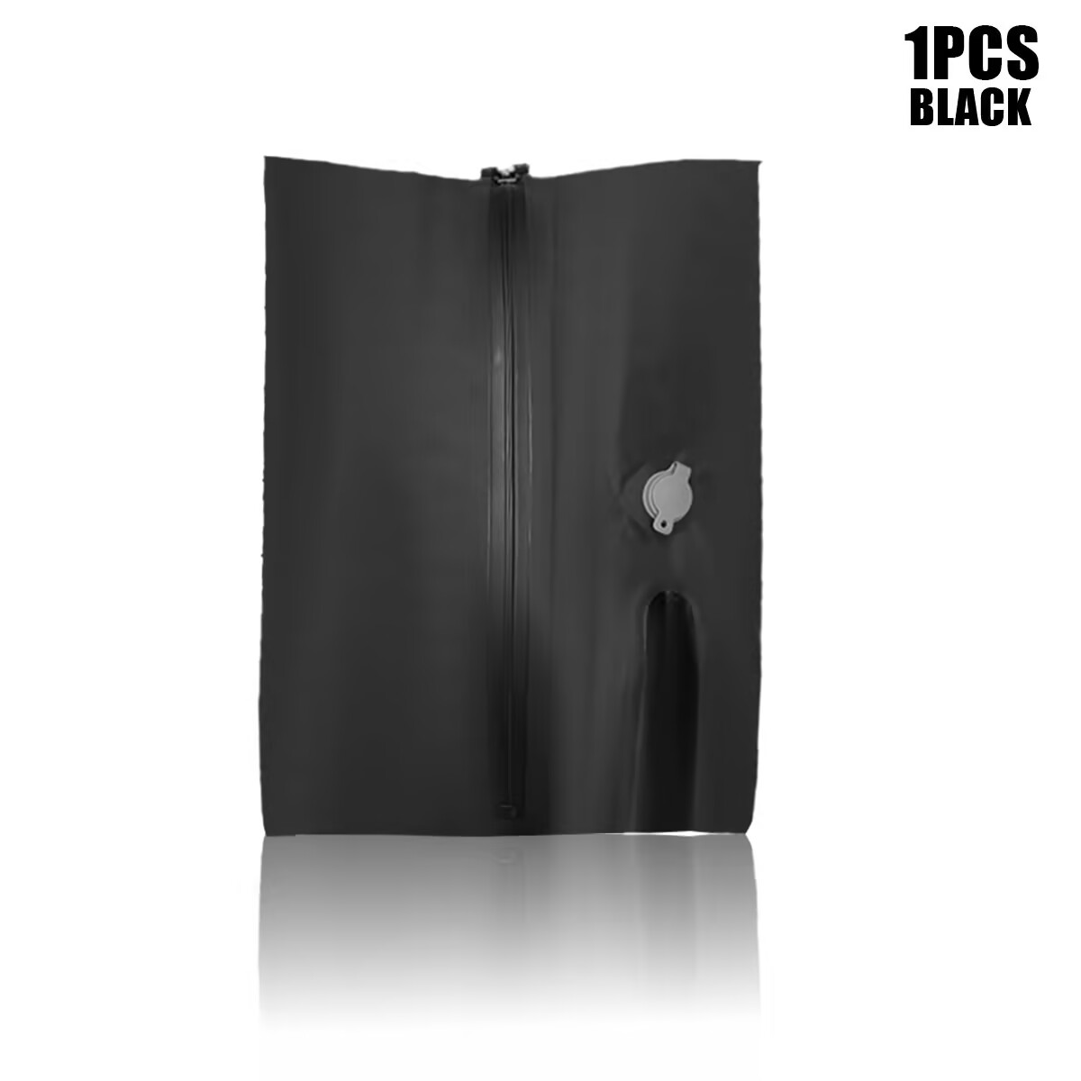 Reusable Vacuum Bags for Travel Dustproof Space Saver Vacuum Compression Bag Waterproof Luggage Vacuum Storage Bag: Black