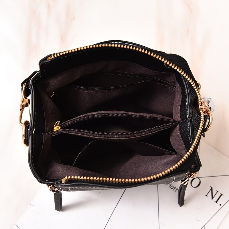 Sacs de seau de luxe femmes sac à main en cuir capacité décontracté sacs à bandoulière dames sacs à main et sacs à main avec pendentif