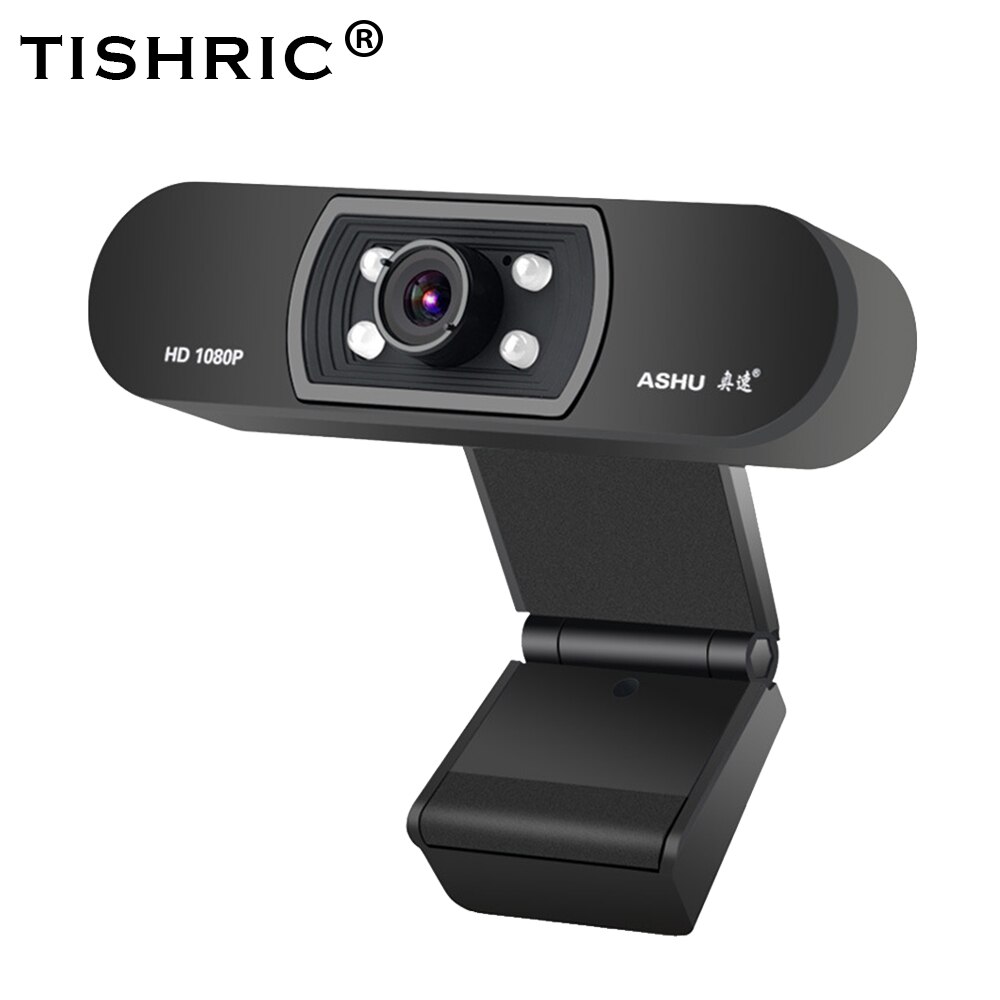 Tishric Full Hd Webcam 1080P 25fps Video Camera Usb Webcam Met Microfoon Computer Webcam Web Camara Voor Pc Met microfoon