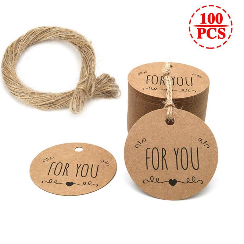 100 Coni Fai Da Te In Cartoncino Kraft Per Bomboniere E Matrimoni - Kit Completo Con Corda Canapa, Biadesivo Ed Etichette 'Especially For You' - 2