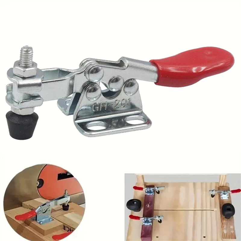 4 stuks horizontale snelspanklemmen, werkstukhouder, gh-201 houtbewerkings- en graveermachinecompressor, 27kg verticale knevelklemmen