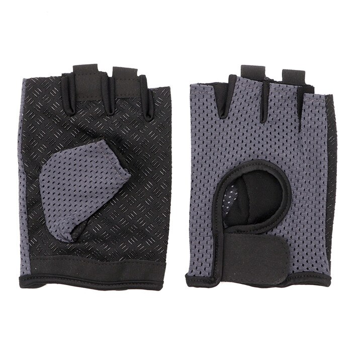 Half Finger Hand Gym Fitness Gloves Power Weight Lifting Women Men Crossfit Workout Bodybuilding Protective Gloves: Gray / L