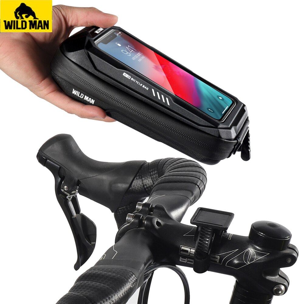 Funda impermeable para teléfono móvil, bolsa para manillar de bicicleta de montaña, accesorios para ciclismo, 6,9 pulgadas, novedad