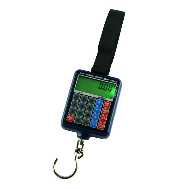 6 in 1 Mini Digital Hanging Luggage Weight Scale 50kg/10g Calculator bilancia digitale di precisione Electronic Weighing Scale