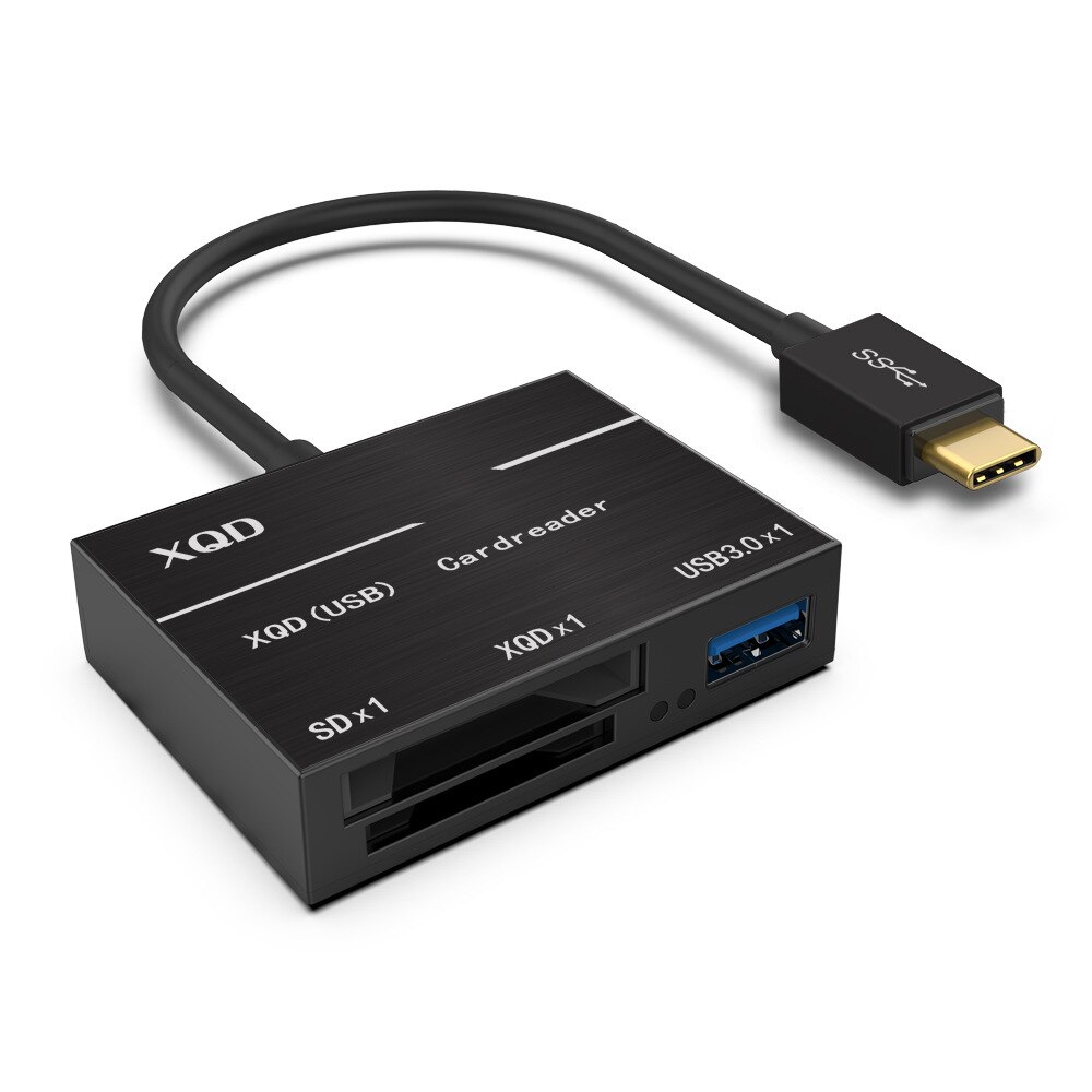 Lector de tarjetas SD de alta velocidad tipo C a XQD USB 3,0 adaptador de equipo informático de cámara de alta velocidad para Sony Serie G y tarjeta Lexar XQD