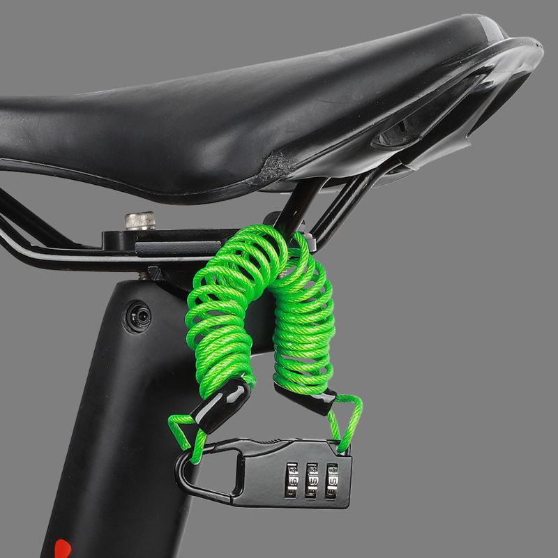 Tyverisikring mini-hjelmlås motorcykel cykel scooter 3 cifret kombination adgangskode sikkerhedslås